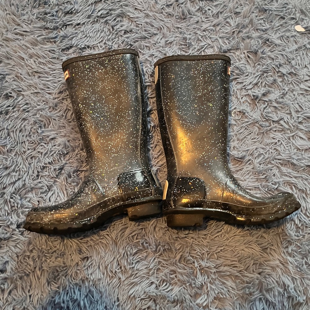 Girls Hunter Tall Sparkle boots